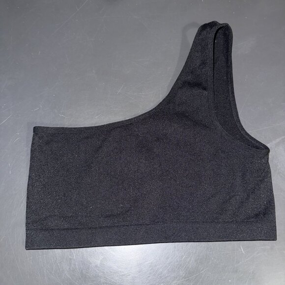 ANWND Cropped Tank top Women's S/M One Cold Shoulder Black - Picture 1 of 4